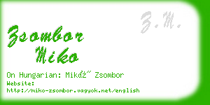 zsombor miko business card